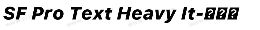 SF Pro Text Heavy It字体转换